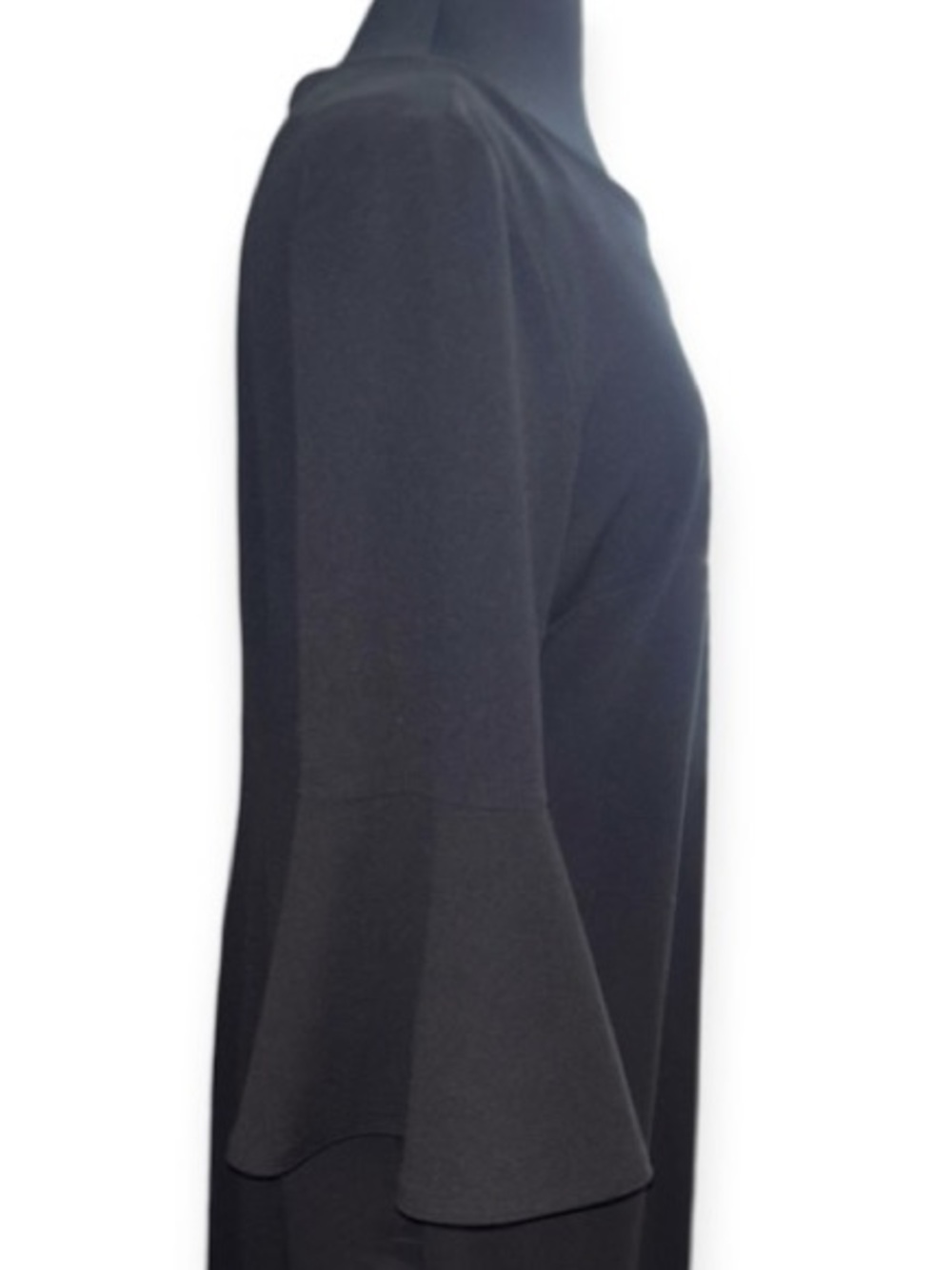 Calvin Klein Black Bell-Sleeve Midi Dress, P2P:20”, L:40” - Picture 5 of 10